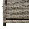 vidaXL Gartenschrank Grau 110x55x60,5 cm Poly Rattan
