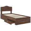 vidaXL Bettrahmen Braun Eichen-Optik 100 x 200 cm Holzwerkstoff