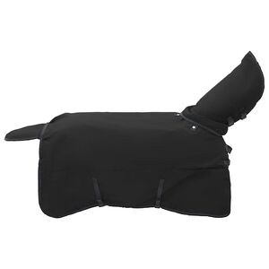 vidaXL Pferdedecke Voll Schwarz 75 cm Polyester