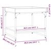 vidaXL Couchtisch R&auml;uchereiche 49,5x49,5x45 cm Holzwerkstoff
