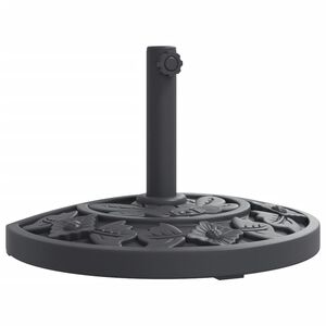 vidaXL Sonnenschirmst&auml;nder f&uuml;r &Oslash;38/48 mm Mast 9 kg Halbrund