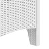vidaXL Gartenstuhl mit Kissen 4 pcs Wei&szlig; 53 x 49 x 85 cm Polypropylen