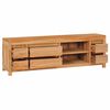 vidaXL TV-Schrank 115x30x40 cm Massivholz Teak