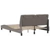 vidaXL Bettgestell ohne Matratze Taupe 140x200 cm Stoff