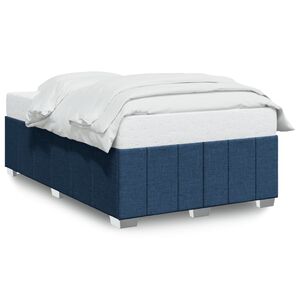 vidaXL Bettgestell ohne Matratze Blau 120x200 cm Stoff