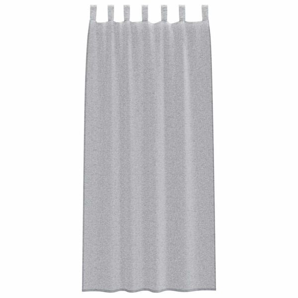 vidaXL Voile-Vorhang 2 pcs Dunkelgrau 225 x 140 cm Polyester