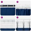 vidaXL Verdunkelungs-Vorh&auml;nge mit Ringen 2 pcs Dunkelblau 175 x 140 cm