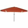 vidaXL Garten-Sonnenschirm 394 x 394 x 248 cm Polyester und Stahl