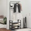 vidaXL Garderobenst&auml;nder Graues Sonoma 75 x 34 x 184 cm Holzwerkstoff