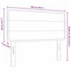 vidaXL LED Kopfteil mit LED-Lichtleisten Creme 100 cm Polyester