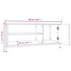vidaXL TV-Schrank Sonoma-Eiche 100x40x45 cm Holzwerkstoff