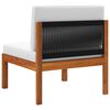 vidaXL 3-tlg. Garten-Lounge-Set mit Kissen Holz Akazie & Seil