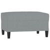 vidaXL Fu&szlig;hocker Hellgrau 70x55x41 cm Stoff