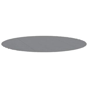 vidaXL Pool-Bodentuch Hellgrau &Oslash;306 cm Polyester Geotextil