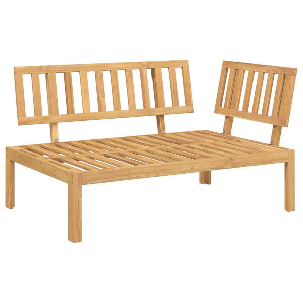 vidaXL Sofa Set mit Kissen Uni 6 pcs Anthrazit Massivholz Akazie