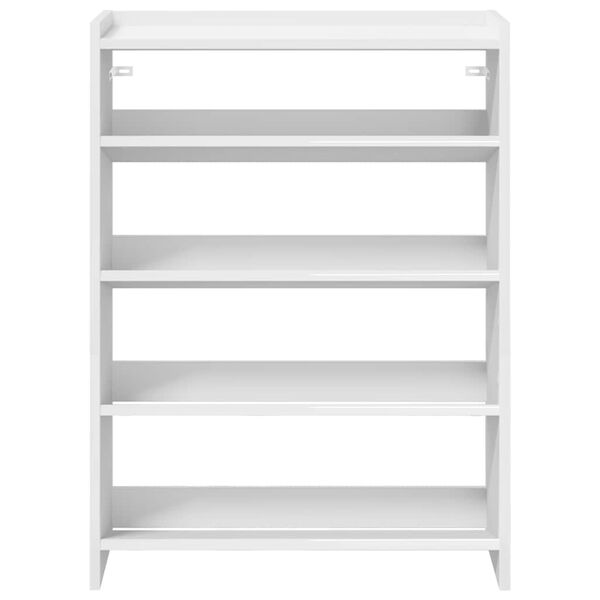 vidaXL Schuhregal Wei&szlig; 60x25x81 cm Holzwerkstoff