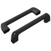 vidaXL Griff Uni 2 Stk. Schwarz 380 x 34 x 85 mm Aluminium und PP