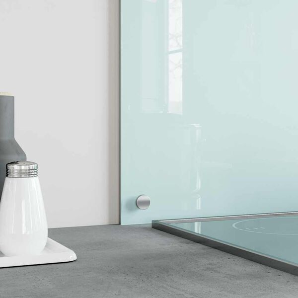 vidaXL Küchenrückwände 2 Stk. Weiß 70x40 cm Hartglas