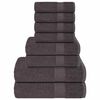 vidaXL 8-tlg. Handtuch-Set FROGN Anthrazit 360 g/m&sup2;
