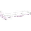 vidaXL Schweberegale 2 Stk. Eichen-Optik 90x23,5x3,8 cm MDF