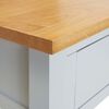 vidaXL Beistelltisch 50x32x75 cm Massivholz Eiche