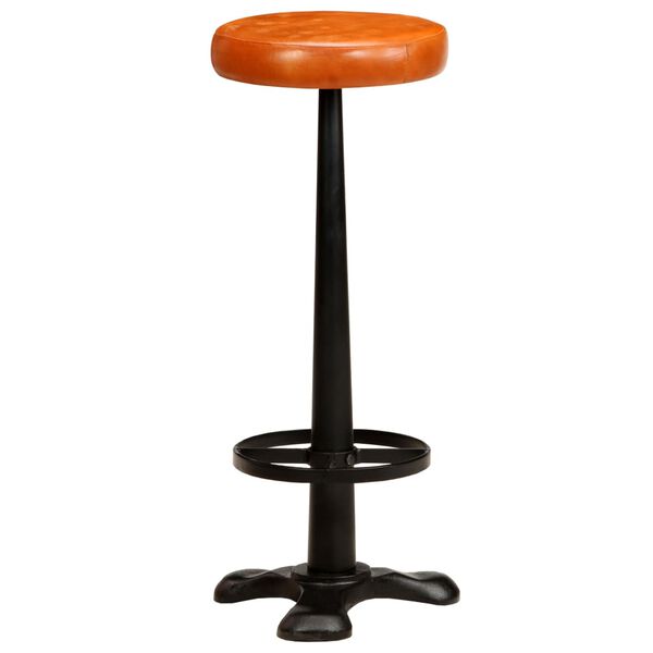 vidaXL Barhocker 2 Stk. Echtleder