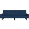 vidaXL Schlafsofa 2-Sitzer Blau Samt