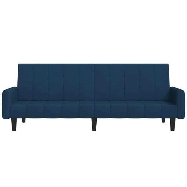 vidaXL Schlafsofa 2-Sitzer Blau Samt
