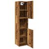 vidaXL Bad-H&auml;ngeschrank Altholz-Optik 30x30x130 cm Holzwerkstoff
