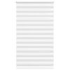 vidaXL Doppelrollo Wei&szlig; 135x200 cm Stoffbreite 130,9 cm Polyester