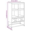 vidaXL Highboard Senfgelb 68x39x111,5 cm Stahl
