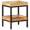 vidaXL Beistelltisch Braun 35 x 35 x 45 cm Massivholz Mango