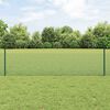 vidaXL Zaun mit Pfosten Gr&uuml;n 0,5 x 10 m Stahl