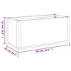 vidaXL Pflanzk&uuml;bel Dunkelgrau 80x36x35 cm PP