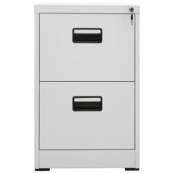 vidaXL Aktenschrank Hellgrau 46x62x72,5 cm Stahl