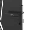 vidaXL Gartentor Schwarz 105 x 200 cm Pulverbeschichteter Stahl