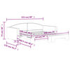 vidaXL Tagesbett Ausziehbar Creme 100x200 cm Stoff