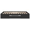 vidaXL Bettgestell Schwarz 140x190 cm Holzwerkstoff