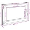 vidaXL Kellerfenster "RISOR" 90x70 cm Drehkipp DIN Links Wei&szlig;
