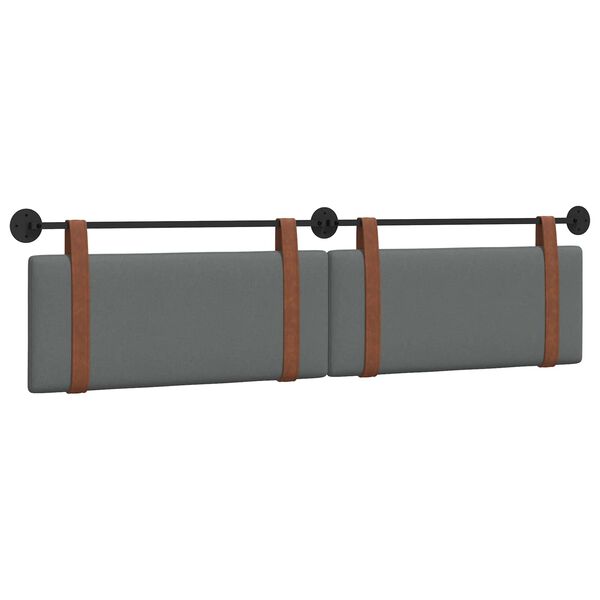 vidaXL H&auml;ngevorderseite Uni Dunkelgrau 210 x 55 x 5 cm Antikes PU