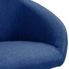 vidaXL Esszimmerst&uuml;hle 2 Stk. Drehbar Blau Stoff