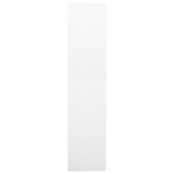 vidaXL B&uuml;roschrank Wei&szlig; 90x40x180 cm Stahl