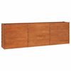 vidaXL Hochbeet Rostig 240x40x77 cm Cortenstahl