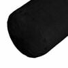 vidaXL Bolsterkissen 2 St&uuml;ck Schwarz &Oslash; 15 x 40 cm Mikrofaserstoff