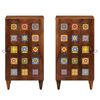 vidaXL Sideboard mit Speicher Walnuss 40 x 33 x 75 cm Massivholz Mango