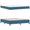 vidaXL Bettrahmen mit Matratze Dunkelblau 180 x 200 cm Stoff