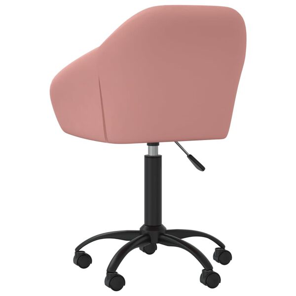 vidaXL Esszimmerstuhl Drehbar Rosa Samt