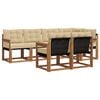vidaXL Outdoor-Sofagarnitur 7 stk. Natur und Beige