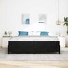 vidaXL Bettrahmen mit Matratze Schwarz 200 x 200 cm Stoff
