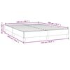 vidaXL Bettgestell ohne Matratze Dunkelbraun 140x200 cm Stoff